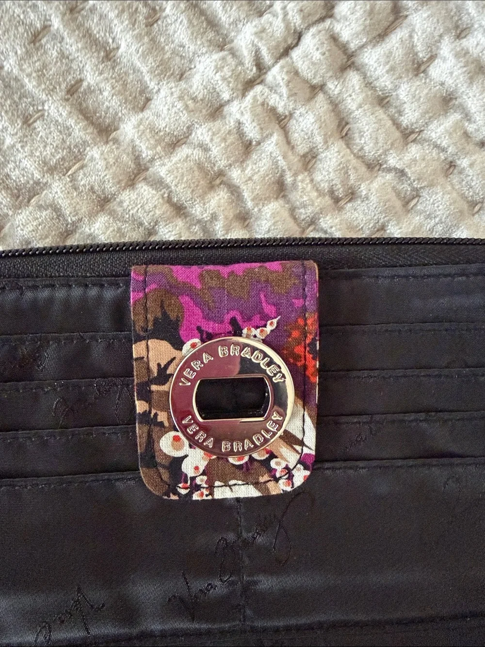 NWOT Vera Bradley Rosewood Turnlock Wallet